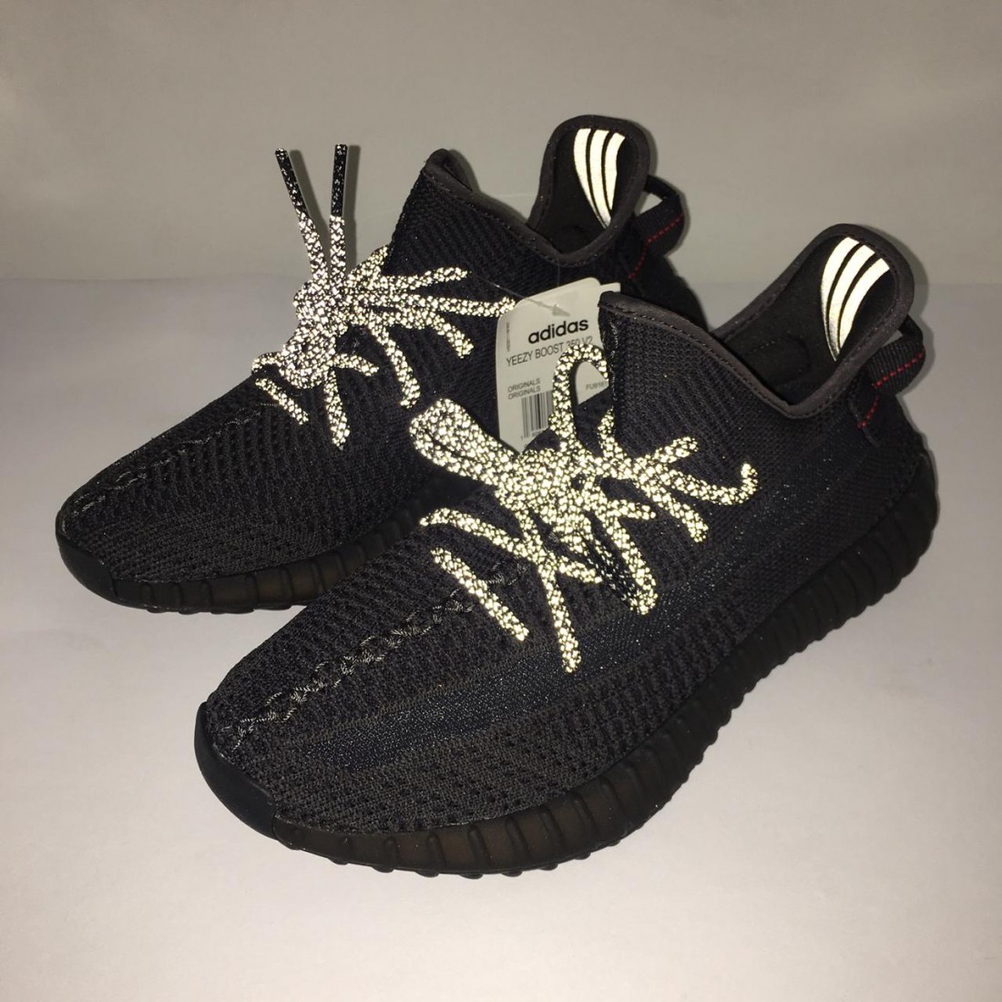 non reflective black yeezys